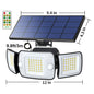 1200LM High Power LED Solar Light Motion Sensor Super Bright Solar Lamps Waterproof External Decoration Outdoor Garden Lantern
