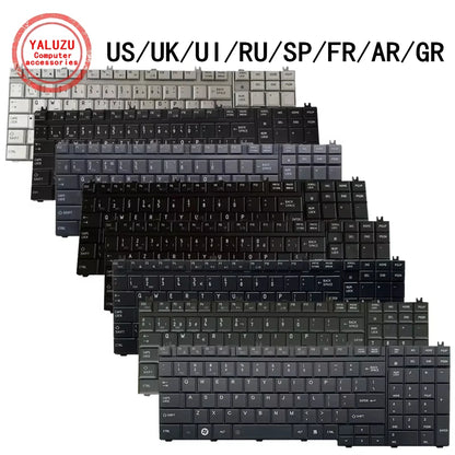 US/UK/UI/RU/SP/FR/AR/GR Laptop Keyboard For Toshiba A500 A505 AX53 AX55 B450 B451 B551 B552 B651 B650 F42 F60 F501 F750 L500