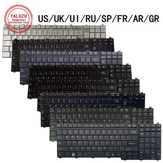 US/UK/UI/RU/SP/FR/AR/GR Laptop Keyboard For Toshiba A500 A505 AX53 AX55 B450 B451 B551 B552 B651 B650 F42 F60 F501 F750 L500