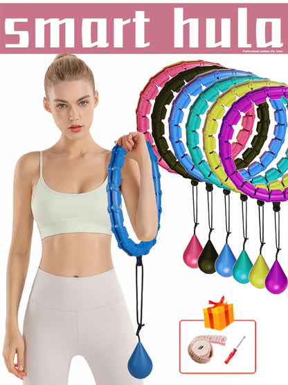 32/24/28 Section Adjustable Sport Hoops Abdominal Waist Exercise Detachable Hoola Massage Fitness Hoop Training Weight Loss