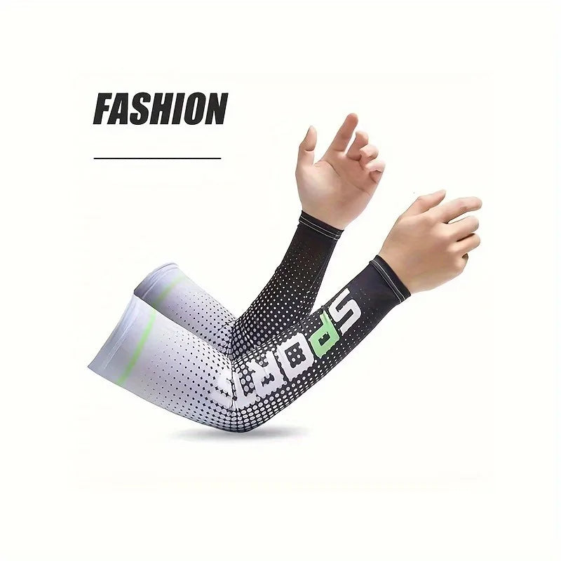 UV protection arm cooling sleeve for sports - stay cool and protected while running, fishing, cycling