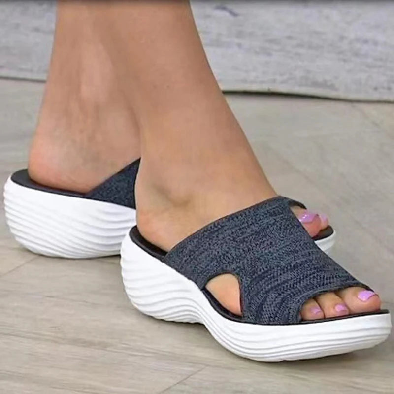 Women Shoes Sandals Summer Party Ladies Shoes Slides Women's Shoes Wedge Sandals Ladies Plus Size Footwear Woman Slippers Female