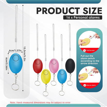 Cheap Self Defense Alarm 120dB Egg Shape Girl Women Security Protect Alert Personal Safety Scream Loud Keychain Emergency Alarm