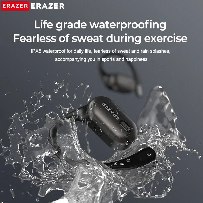  Bluetooth Earphones AI Translator ERAZER XF38, OWS LCD Touch Screen,Wireless,  HD Stereo