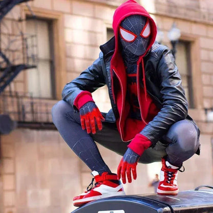 2024 For Adult Anime Spider Man Across The Spider-Verse Cosplay Costume Miles Morales Superhero Jumpsuit
