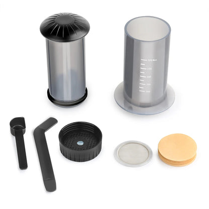 300ml AeroPress Machine Espresso Coffee Maker Portable Cafe French Press Coffee Pot With Filter Paper Kit Bar Set with Grinder