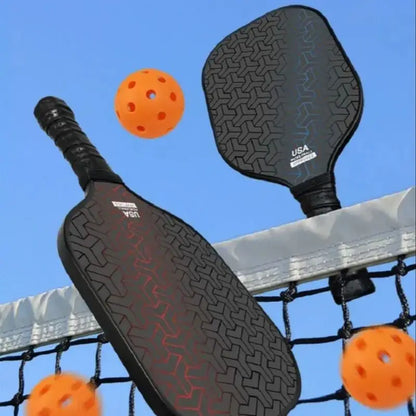 (1pcs) Cheap Fiberglass Pickleball Racket PP Honeycomb Core Pickle Ball Paddle With 2 Balls