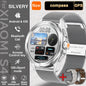 New For Xiaomi S4 Ultra Outdoor Sport Men HD AMOLED Display GPS Track Altimeter Heart Rate Bluetooth Call Waterproof Smart Watch
