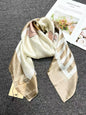 Foreign trade original single Italian autumn and winter new fashion brand printed light luxury shawl scarf