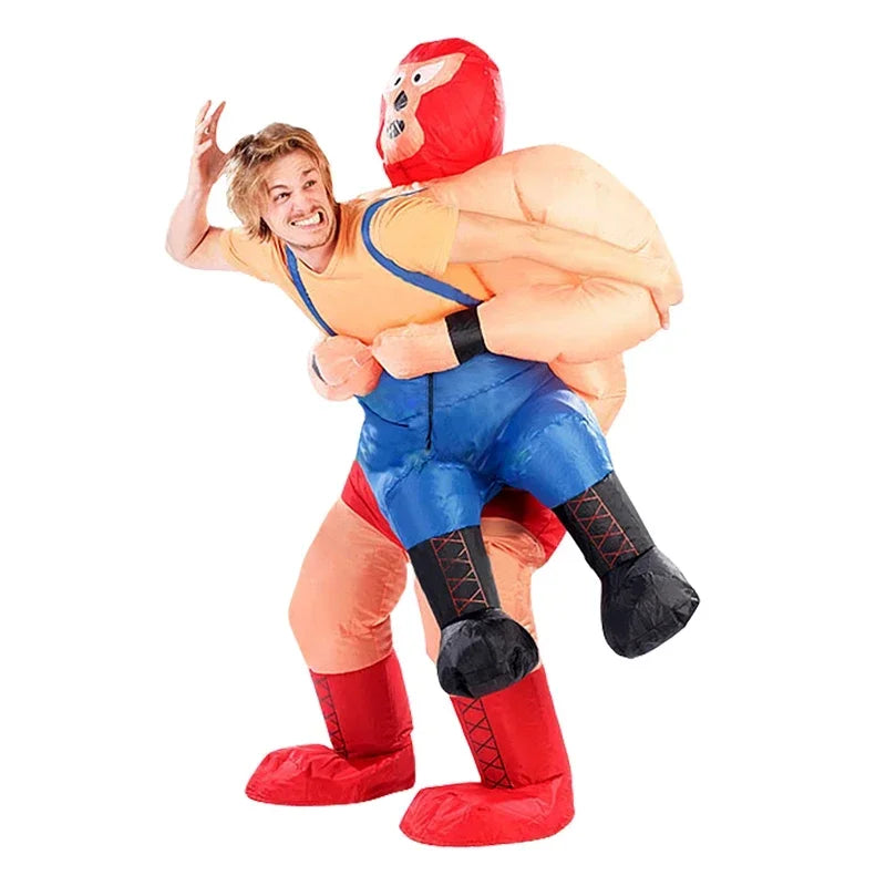 custom Adult Sumo Ballet Clown Inflatable Costumes Purim Halloween Christmas Anime Cosplay Costume Scary Mascot Party Dress ZML