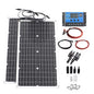 2000W Off-Grid Solar Complete Kit Power 100A Controller,110V 220V Inverter&10AH 30AH LiFePO4 Battery for Home/RV/Camping
