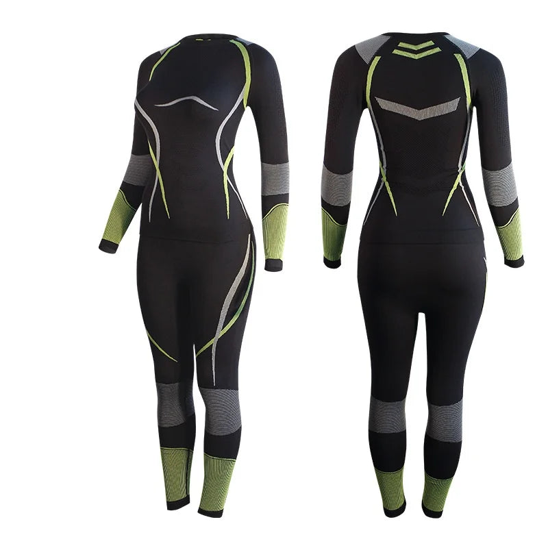 Goexplore Winter Ski Thermal Underwear Sets Men Women Sweat wicking Breathable Quick Dry Tracksuit Ski Thermo Long suit