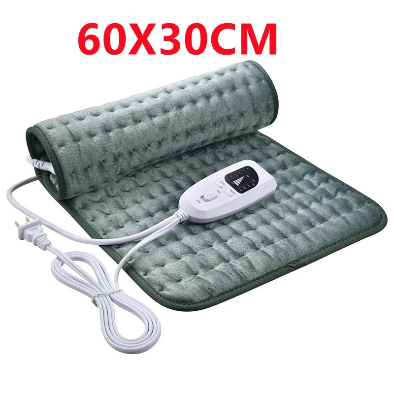 Electric Heating Pad Adjustable Warm Body Blanket Heated Blanket Waist Back Leg Warming Mat with Intelligent Timing Heated Pad