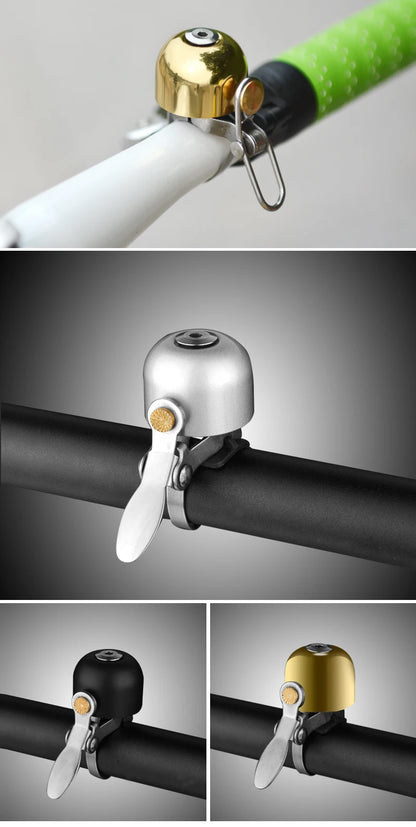 ROCKBROS Steel Copper MTB Bike Ordinary Bell Clearly Sounds Riding Bike Safety Horn Ultralight Cycling Bell Bicycle Accessories