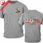 Men's 100% Cotton 2026 Soccer Football T-Shirt USA Canada Mexico Casual Sports Fan Print Short Sleeve Top Oversized T Shirt