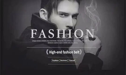 New men's belt korean fashion smooth buckle business casual belt fashion young men's trouser designer luxury brand belts