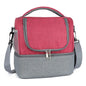 Double Layer Portable Picnic Lunch Bag Crossbody Handheld Insulated Breast Milk Storage Bag Outdoor Meal Box Bag