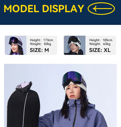 COPOZZ Skiing Coats Winter Warm Women Men Tracksuit Hooded Sports Snowboard Jacket Mountain Female Outwear Windproof Ski Clothes