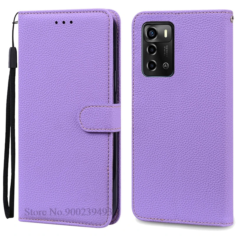 For ZTE Blade V40 Vita Case Soft Silicone Back Cover For ZTE Blade V40 Vita Case Leather Wallet Flip Cover Fundas