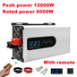 8000W 10000W 12000W Pure Sine Wave Inverter 12V 24V 48V 60V To AC 220V 110V Car Power Inverters Solar Off Grid Inverters