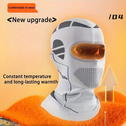 1pc Thickened Winter Sports Cap Ski Head Cover & Motorcycle Face Mask Adjustable Fit Windproof & Cold-Resistant