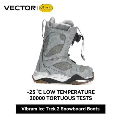 VECTOR Professional Women Man Ski Shoes Warm Waterproof Snowboard Boots Non-slip Leather Breathable Snow Ski Boots Ski Equipment