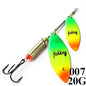 FISH KING Fishing Spinner Blade Metal Lure Double Spinnerbait Hard Artificial Lure Jig Items 115mm 20g