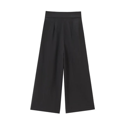 TFMLN Fashion Women's Trouser Suits Sleeveless V-Neck Top With Belt Straight Pants Sets 2025 Spring Summer Commuter 2 Piece Set