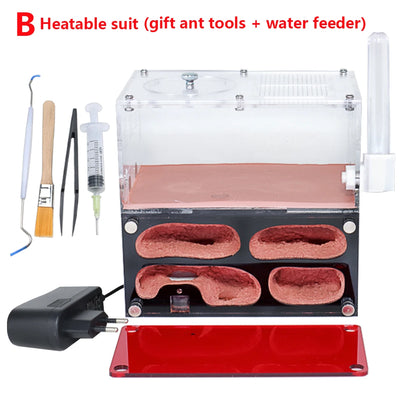 Acrylic Ant Farm Temperature Control Concrete Ant Nest Infinite Expansion Insect House Colony Drinker Anthill Kit Accessories