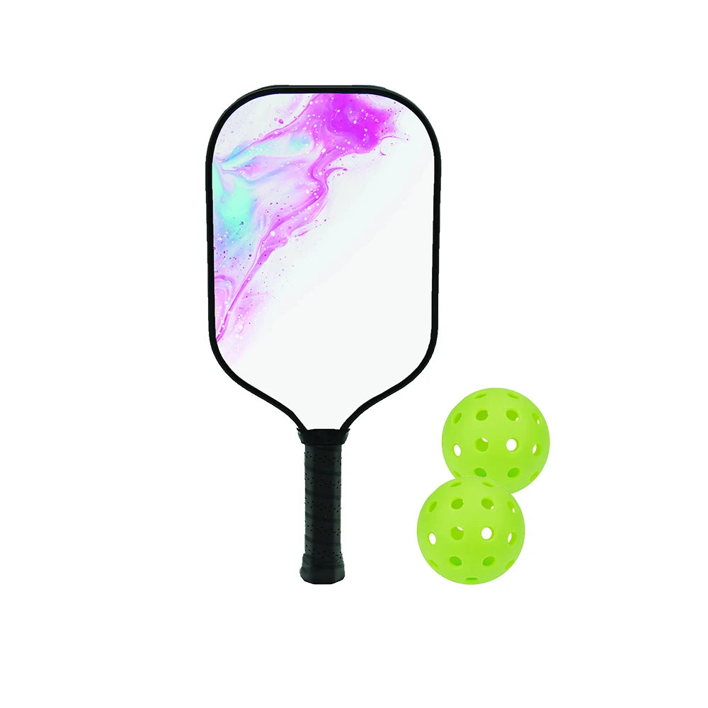Pickleball Paddles Set Fiberglass Surface Non-Slip Grip Durable Lightweight Pop Tennis Sports Accessory Traction And Stability