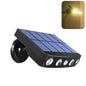 Powerful 4 LED Solar Security Lights Outdoor Decor Sensor Motion 3 Modes Street Waterproof Lamp Wall Night Work Light for Garden