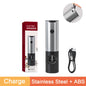 Rechargeable Electric Salt And Pepper Grinder Set With LED USB Charging Base Stainless Steel Automatic Spice Grinder Pepper Mill