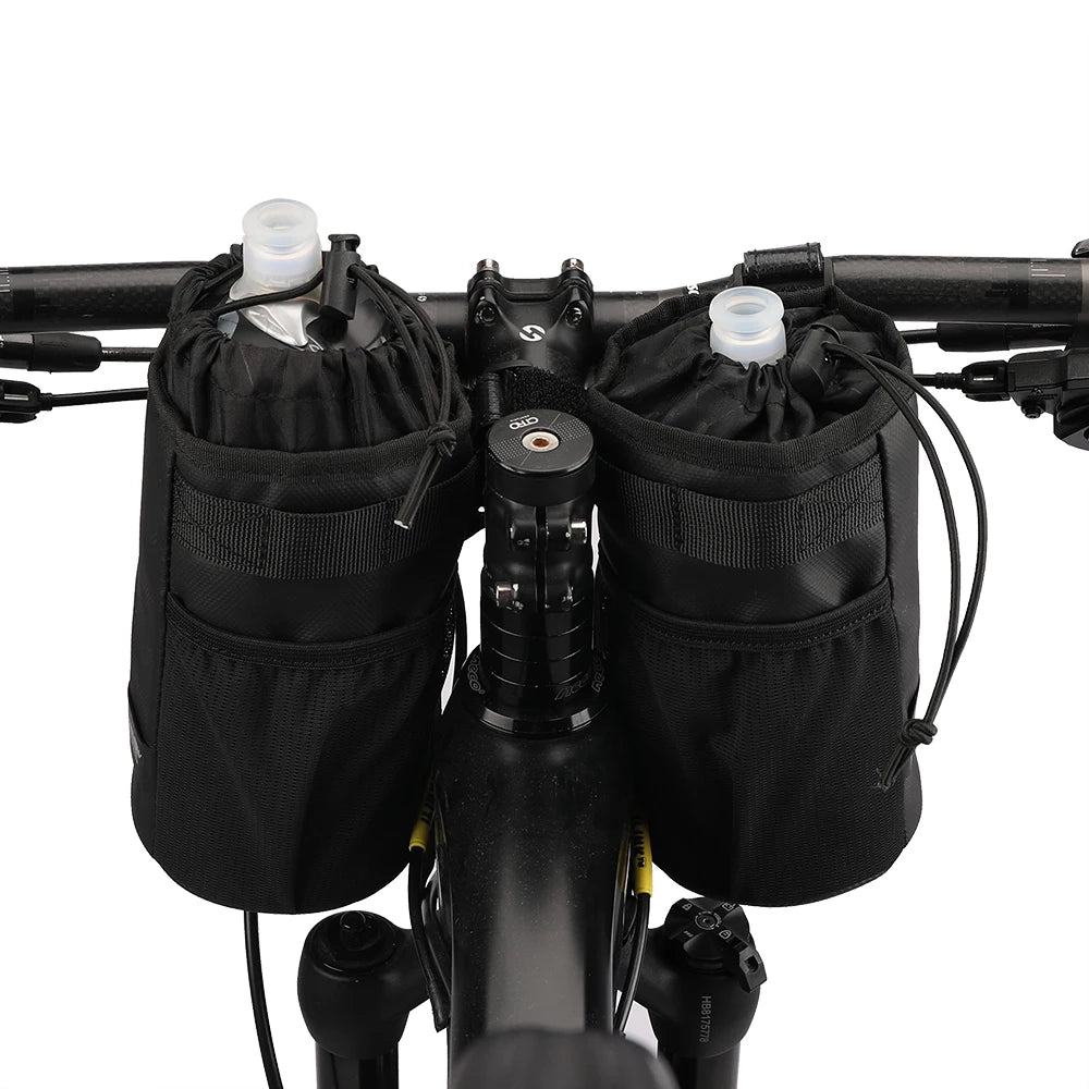 Rhinowalk Handlebar Bag Cycling Water Bottle Carrier Pouch MTB Bike Kettle Bag Riding Handlebar Bag Bicycle Accessories