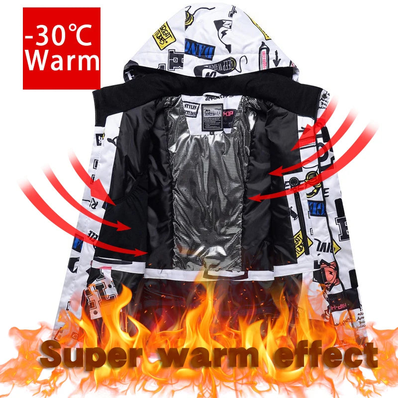 Ski Suit Men And Women Super Warm Thicken Waterproof Windproof Winter Snow Suits Skiing And Snowboarding Jackets + Pants Brands