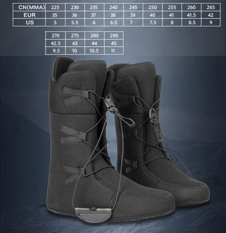Adult Winter Ski Shoe 2025 New Women Outdoor Sports Snowboarding Boots Men Warm Breathable Waterproof Cold Resistant Snow Shoes