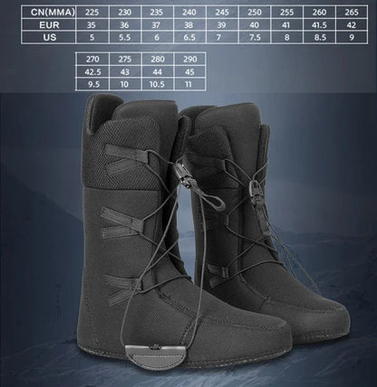 Adult Winter Ski Shoe 2025 New Women Outdoor Sports Snowboarding Boots Men Warm Breathable Waterproof Cold Resistant Snow Shoes