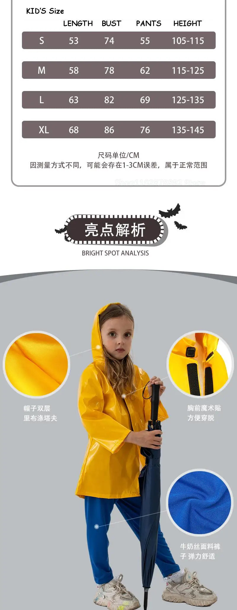 Horror Fairytale Movies Coraline Cosplay Costume Wig Size Halloween Party Scary Yellow Coat Secret Door Adult Kid Roleplay Suit