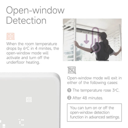 Beok Tuya Wifi Room Thermostat Underfloor Heating System Thermoregulator for Gas Boiler Electric Heating with Alexa Google Home