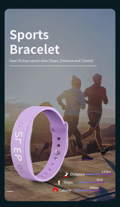 Smart Male Woman Student Children's Sports Electronic Bracelet Vibration Alarm Clock Waterproof Step Count Gift Electronic Watch