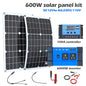 Off-Grid Power Bundle: 6000W Bendable Solar System with MPPT Controller & Hybrid Inverter for Cabins/Vans