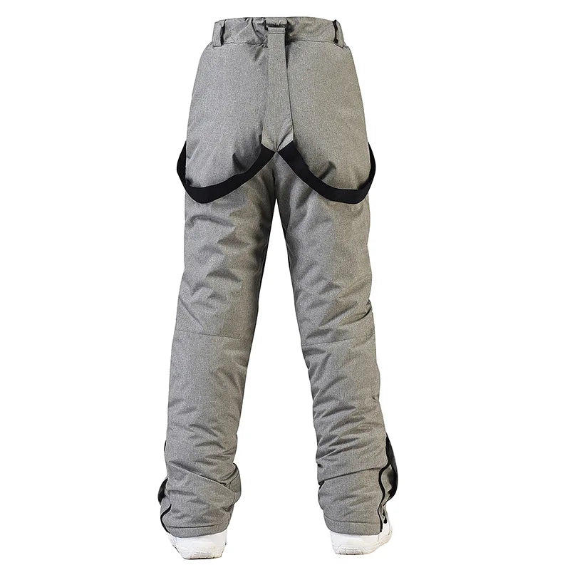 Women's and Men's Ski Pants Windproof Waterproof Snowboarding Pants Winter Outdoor Warm Snow Sports Pants Men Women Skiing