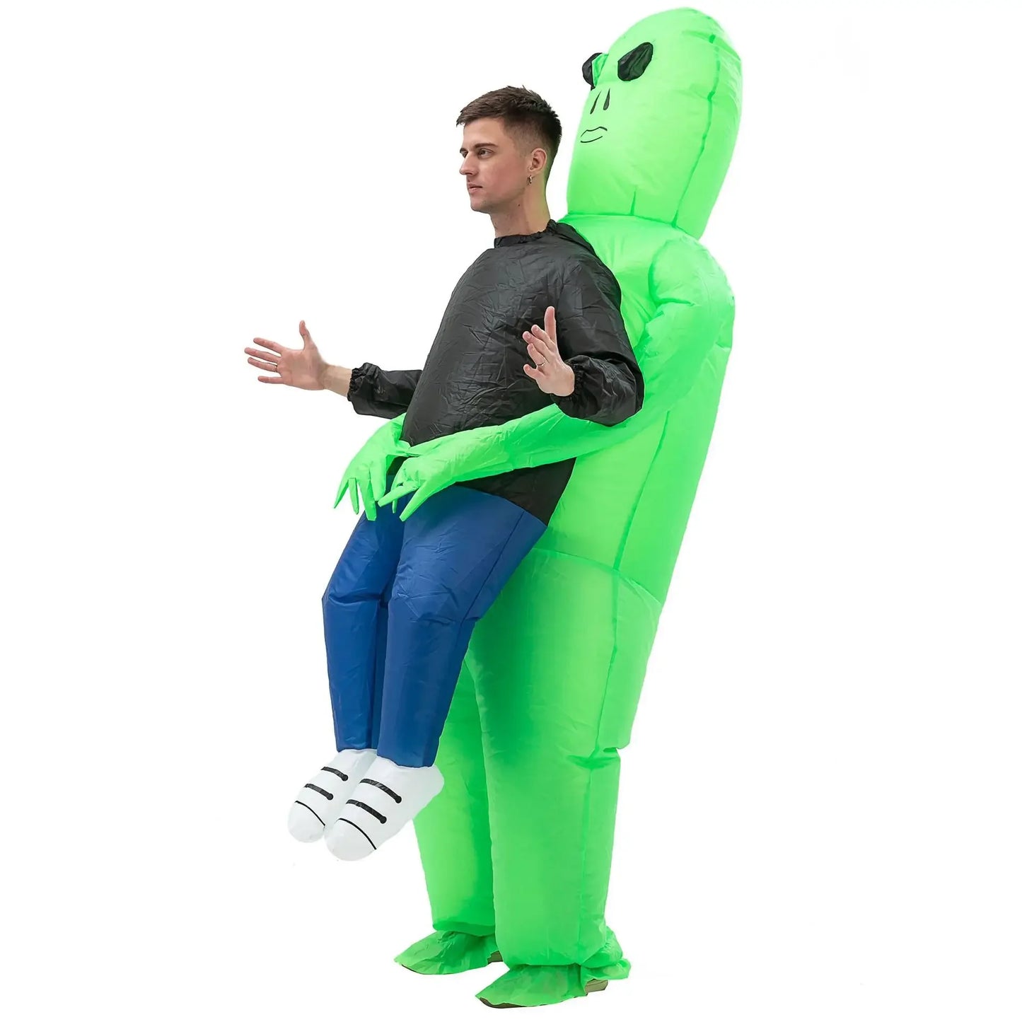 ET-Aliens Inflatable Costume Scary Monster Cosplay for Adult Kids Thanksgiving Christmas Party Festival Stage Children Clothing