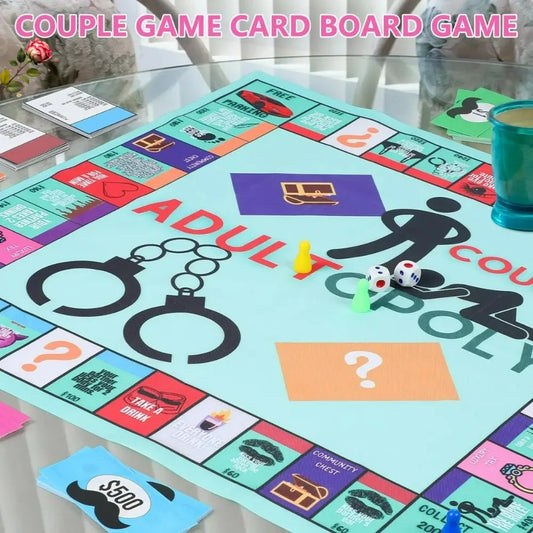 Adultopoly Board Game Couples Adultopoly Date Night Game Fun Interactive Relationship Card Game Conversation Cards For Couples