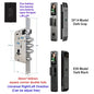 Tuya APP Smart Life APP Control Voice Intercom Smart Lock 3D Face Recognition Fingerprint Password Smart  Door Lock With Camera