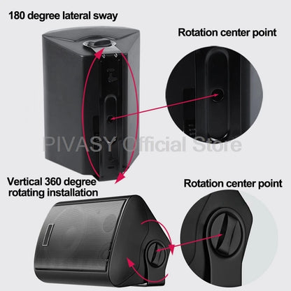 50W 8.5 Inch Bluetooth Speaker Audience High Power Speaker Amplifier Smart Sound Box High Fidelity Home Cinema for TV PC Desktop