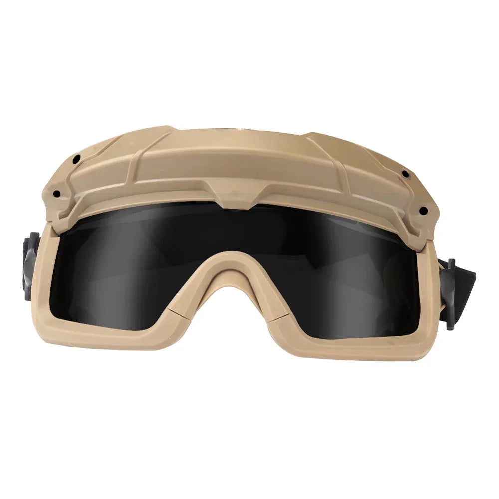 Sports Sunglasses for Men Women 2 Modes Airsoft Goggles Riding Eye Protection for Hiking Paintball Hunting Gear