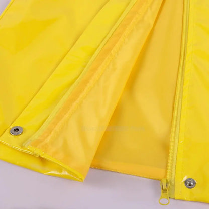 Horror Fairytale Movies Coraline Cosplay Costume Wig Size Halloween Party Scary Yellow Coat Secret Door Adult Kid Roleplay Suit