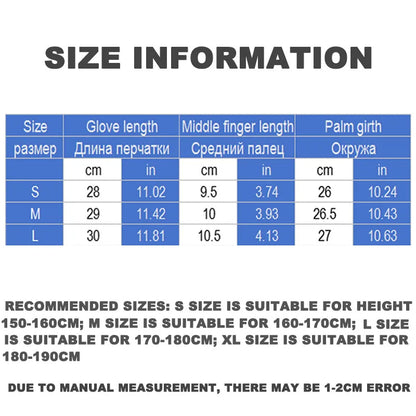 Ski Gloves Men's Waterproof and Cold-proof Plus Velvet Thickening Outdoor Cycling Warm Winter Cycling Gloves Men and Women