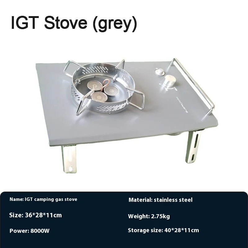 Lohascamping Camping Table IGT Folding multifunctional IGT table Full set roll Brazier table adjustable Desktop burner bbq table