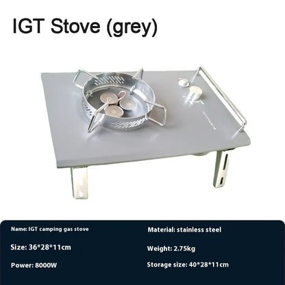 Lohascamping Camping Table IGT Folding multifunctional IGT table Full set roll Brazier table adjustable Desktop burner bbq table